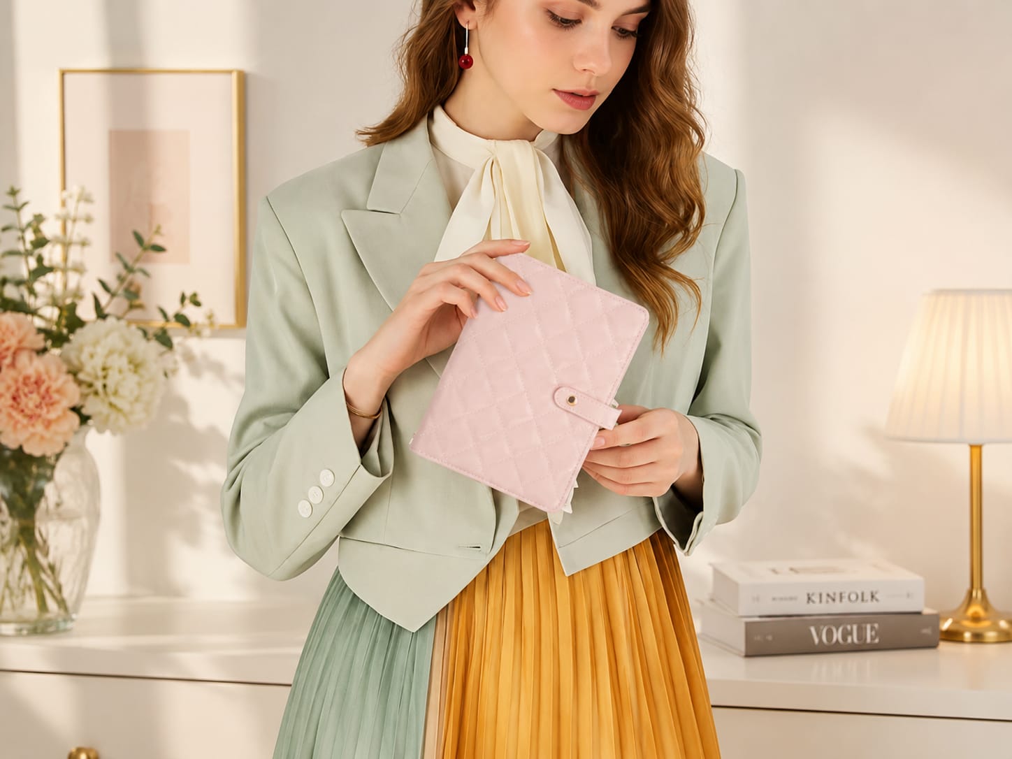 Luxury Portable Leather Jewelry  Book